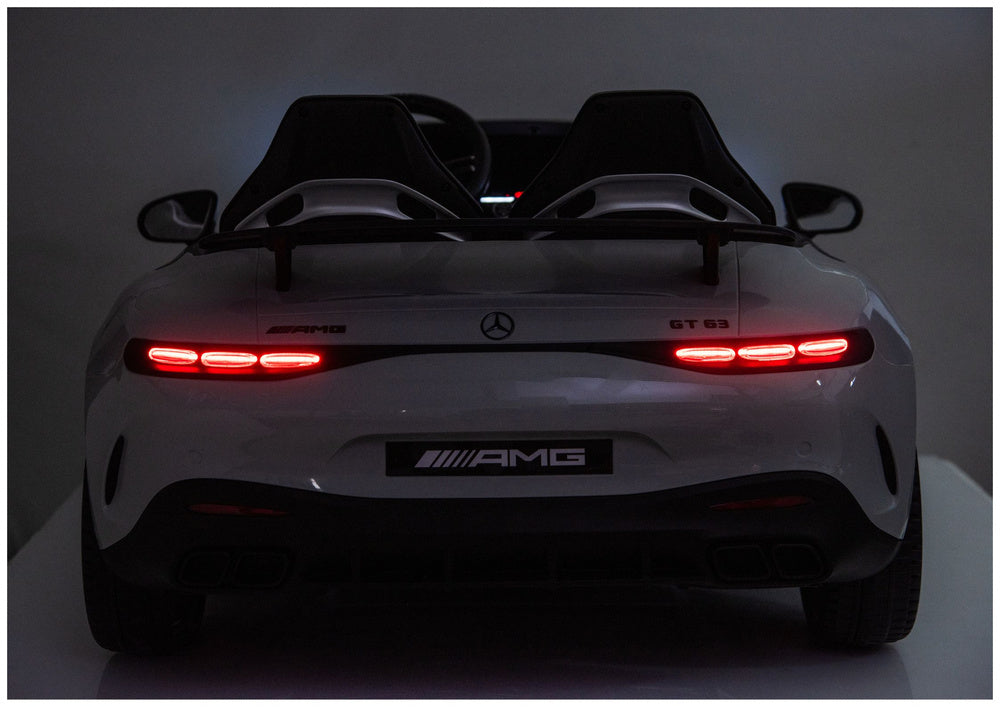 LEAN CARS Mercedes GT63 AMG DK-GT63 24V LCD Elektroauto, Hellgrau – Produktabbildung 14