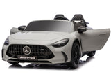 LEAN CARS Mercedes GT63 AMG DK-GT63 24V LCD Elektroauto, Hellgrau – Produktabbildung 5
