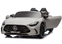 LEAN CARS Mercedes GT63 AMG DK-GT63 24V LCD Elektroauto, Hellgrau – Produktabbildung 5