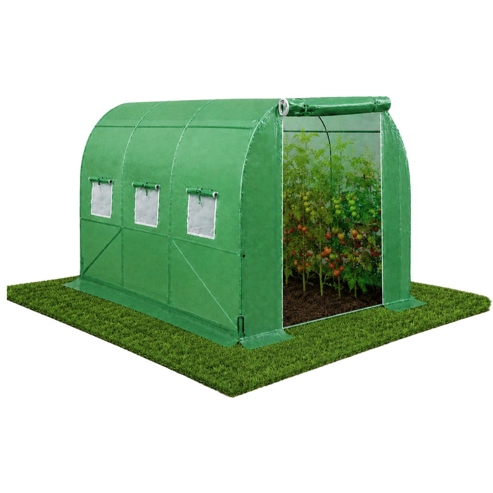Vegetable greenhouse, green UV windows, 3.5 x 2 x 2 m, 7 m² (2)