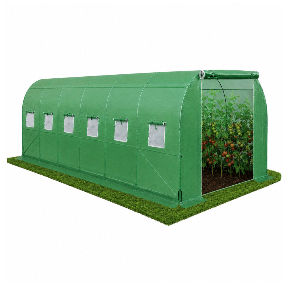 Foil Tunnel Garden Greenhouse PRO Frame 25 mm 6 x 3 x 2 m 18 m² (2)