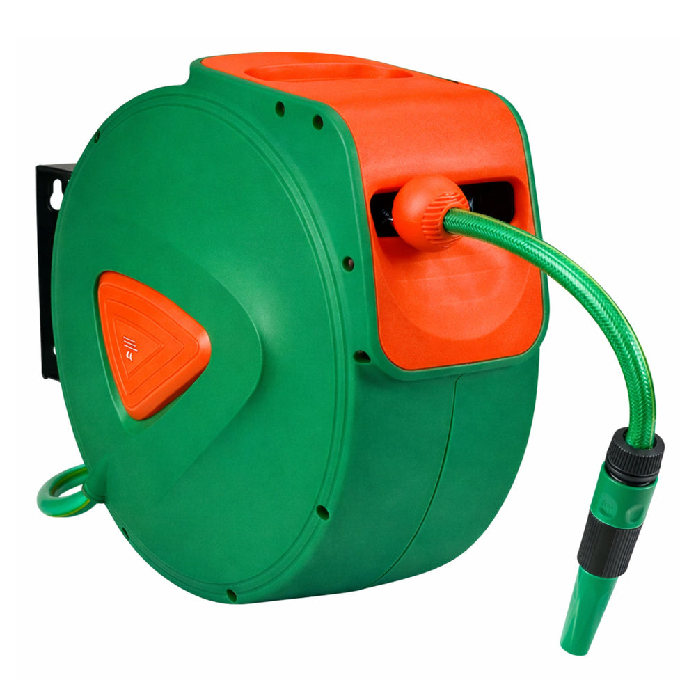 Automatische Wand-Schlauchtrommel mit Gartenschlauch 30 m + 2 m