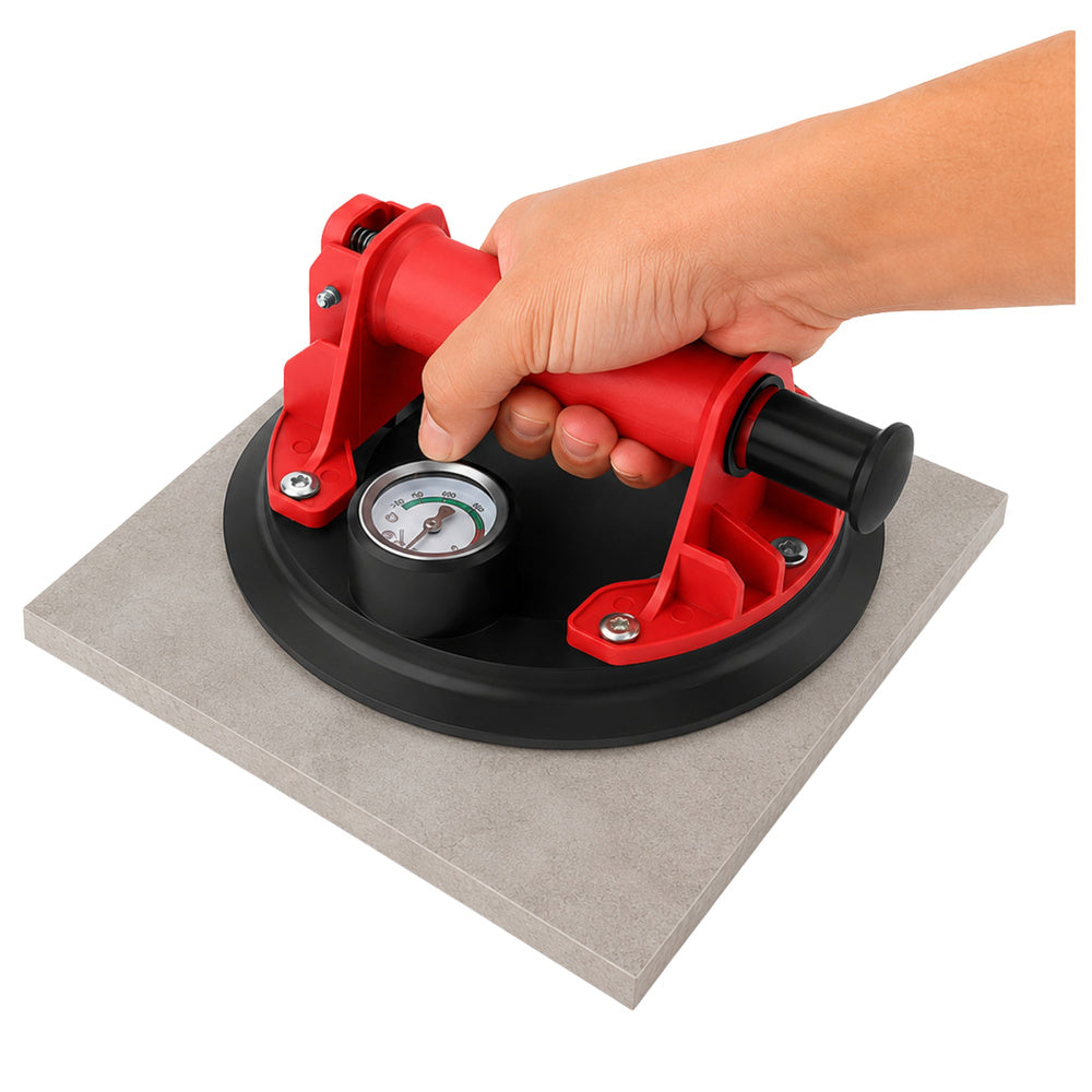 LEAN Vakuumsaugnapf für Fliesen, Glasuren und Glas mit Manometer, 20 cm – Produktabbildung 2