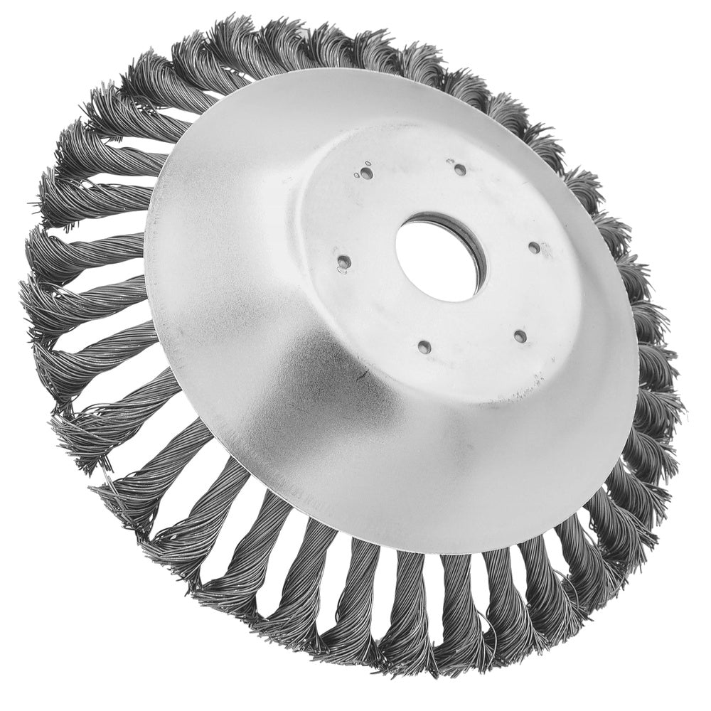 LEAN Drahtbürste für Freischneider, Freischneider, verdrillte, geflochtene Scheibe, 150 mm/25,4 mm – Produktabbildung 2