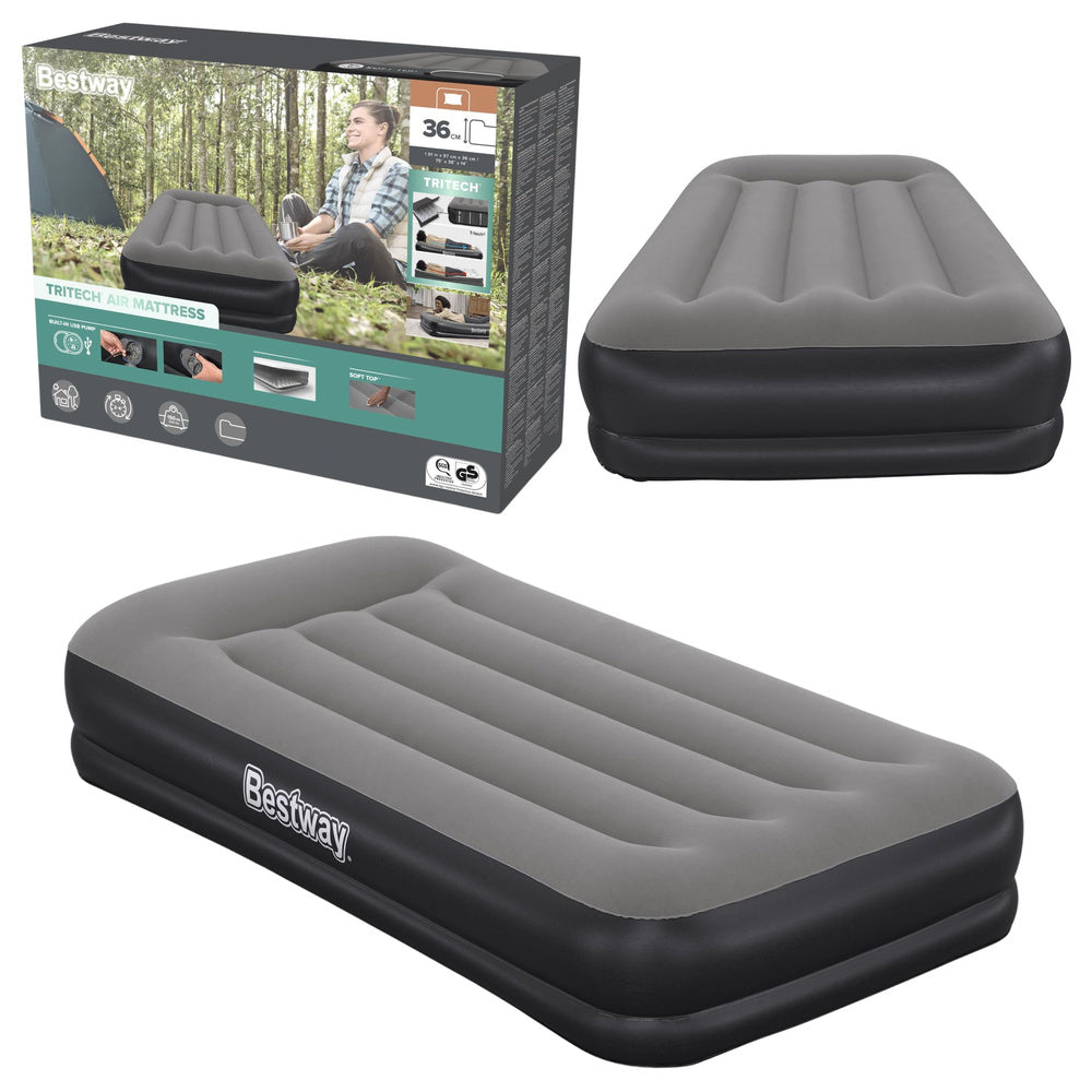 Tritech Luftmatratze 191x97cm Bestway 671BT Einzel-Luftmatratze