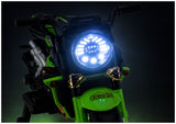 LEAN CARS XW-07 Akku-Motorrad mit beleuchteten LED-Rädern, Grün – Produktabbildung 11