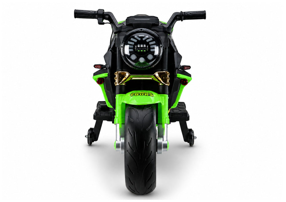LEAN CARS XW-07 Akku-Motorrad mit beleuchteten LED-Rädern, Grün – Produktabbildung 3