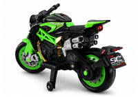 LEAN CARS XW-07 Akku-Motorrad mit beleuchteten LED-Rädern, Grün – Produktabbildung 5
