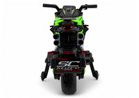 LEAN CARS XW-07 Akku-Motorrad mit beleuchteten LED-Rädern, Grün – Produktabbildung 7