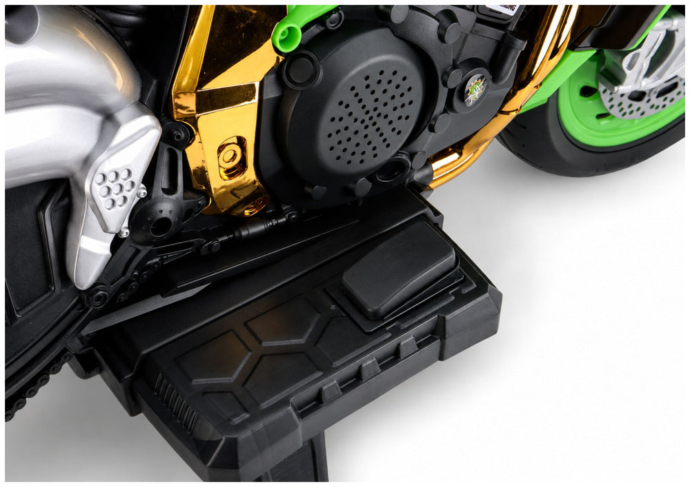 LEAN CARS XW-07 Akku-Motorrad mit beleuchteten LED-Rädern, Grün – Produktabbildung 9