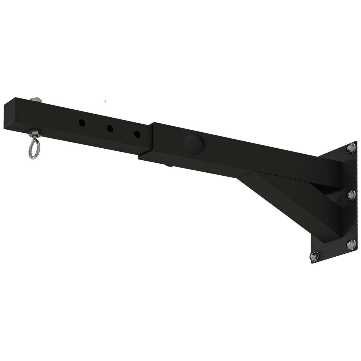 Boxsackhalterung, 5-stufig längenverstellbar, Wandmontage, bis 60 kg, Stahl, Schwarz