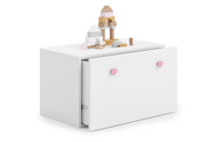Inga toy chest - handle pink
