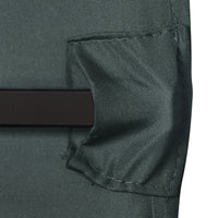 Replacement canopy for garden pavilion, polyester, 2.98 x 2.95 m, dark grey (9)