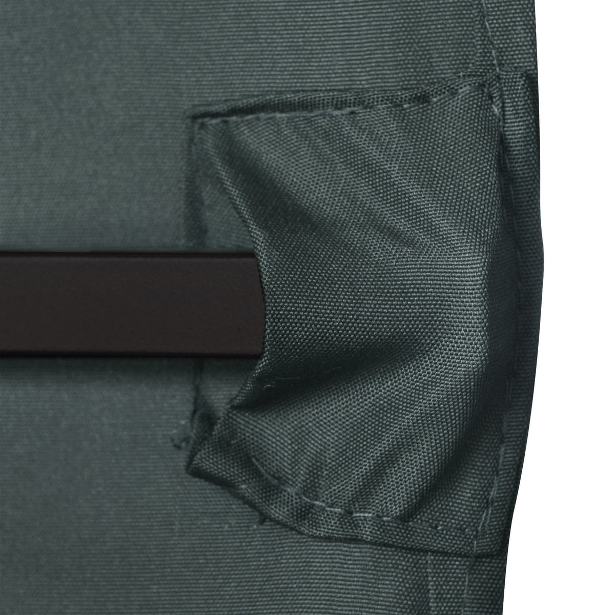 Replacement canopy for garden pavilion, polyester, 2.98 x 2.95 m, dark grey (9)