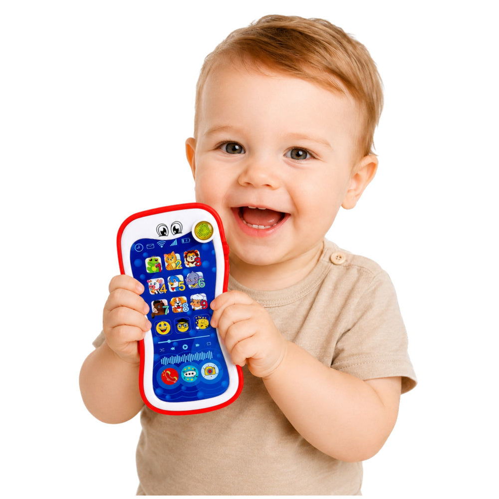 LEAN Toys Interaktives Lerntelefon für Kleinkinder mit Tiergeräuschen und Lichteffekten – Produktabbildung 2