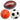 LEAN TOYS Set mit 3 Schaumstoffbällen (Fußball, Basketball, Rugby), 10 cm