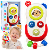 LEAN Toys Interaktives Telefon für Kleinkinder: Bewegliche Elemente, Lichter, Geräusche