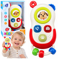LEAN Toys Interaktives Telefon für Kleinkinder: Bewegliche Elemente, Lichter, Geräusche