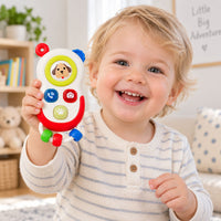 LEAN Toys Interaktives Telefon für Kleinkinder: Bewegliche Elemente, Lichter, Geräusche – Produktabbildung 3
