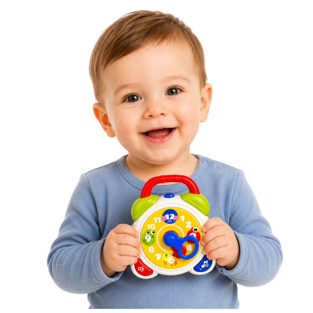 LEAN Toys Interaktiver sensorischer Wecker für Kleinkinder mit Licht- und Toneffekten – Produktabbildung 2