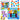Kreatives geometrisches Puzzle-Mosaik-Lernpuzzle Pilze 53 Teile.