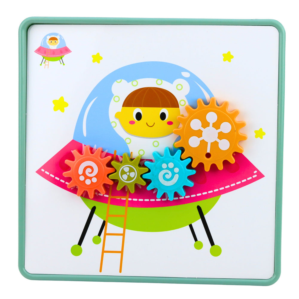 Kreatives geometrisches Puzzle-Mosaik-Zahnradpuzzle, 25 Teile.