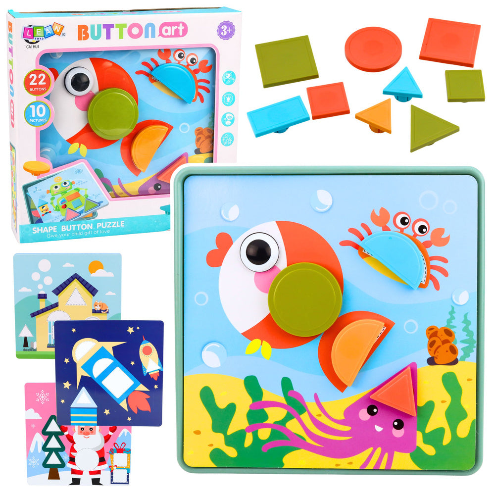 Kreatives geometrisches Puzzle-Mosaik-Lernpuzzle, 35 Teile.