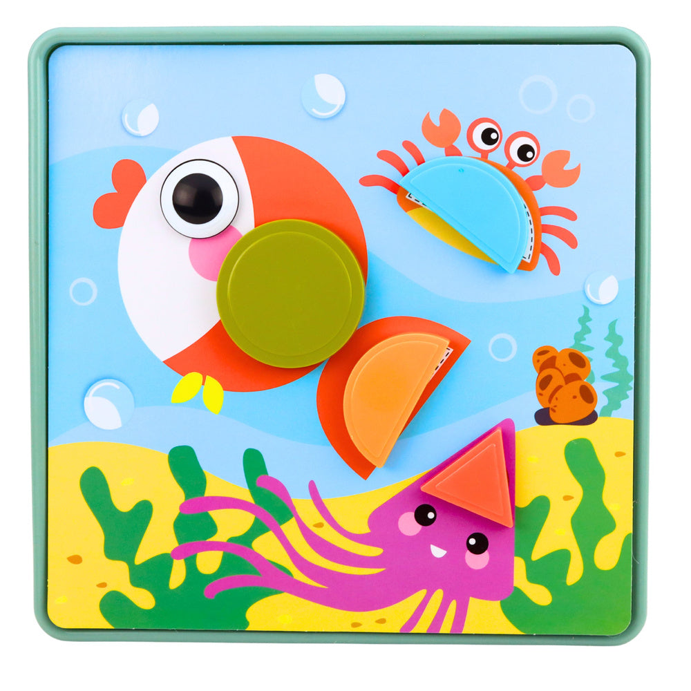 Kreatives geometrisches Puzzle-Mosaik-Lernpuzzle, 35 Teile.