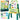 Double-sided magnetic whiteboard with magnets and chalk, 48 pieces