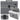 Document folder, 13 compartments, grey, A4, holder