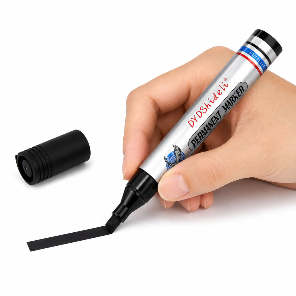 LEAN Schwarzer Marker, wasserfest, permanent, runde Spitze – Produktabbildung 2