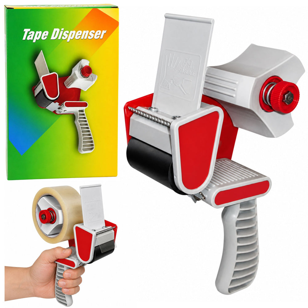 LEAN Manueller Packbandabroller mit Spannvorrichtung, Breite 50 mm