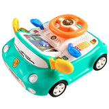 LEAN Toys Interaktives Bedienfeld, Fahrsimulator, Autolichter, Geräusche, Blau – Produktabbildung 2
