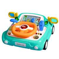 LEAN Toys Interaktives Bedienfeld, Fahrsimulator, Autolichter, Geräusche, Blau – Produktabbildung 4