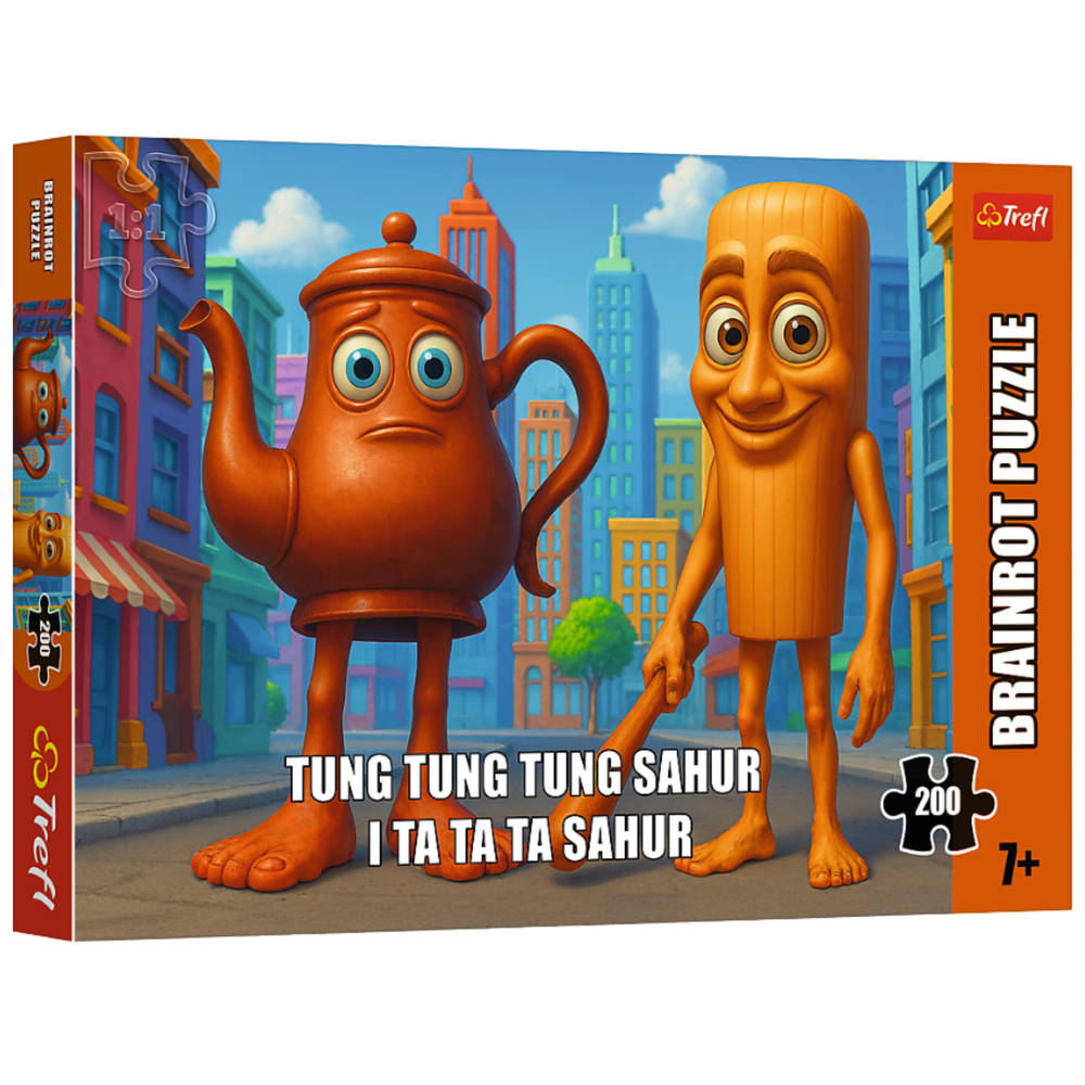 Trefl Puzzle Puzzle - 200 – BrainRots - Tung Tung Sahur – Trefl 13364