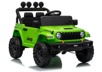 LEAN CARS Jeep Rubicon DK-JWR558 24V Grünes batteriebetriebenes Fahrzeug