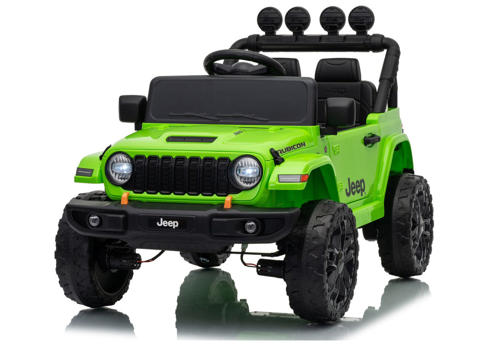 LEAN CARS Jeep Rubicon DK-JWR558 24V Grünes batteriebetriebenes Fahrzeug – Produktabbildung 2