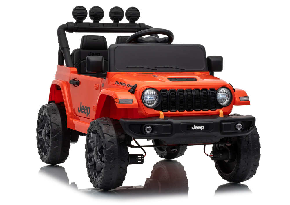 LEAN Toys Jeep Rubicon DK-JWR558 24V Orange Elektro-Kinderfahrzeug