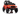 LEAN Toys Jeep Rubicon DK-JWR558 24V Orange Elektro-Kinderfahrzeug
