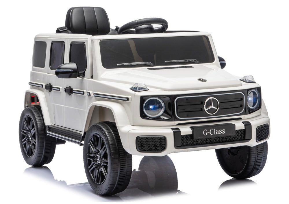 LEAN CARS Mercedes G 4x4 24V 2580 Elektrofahrzeug, Weiß