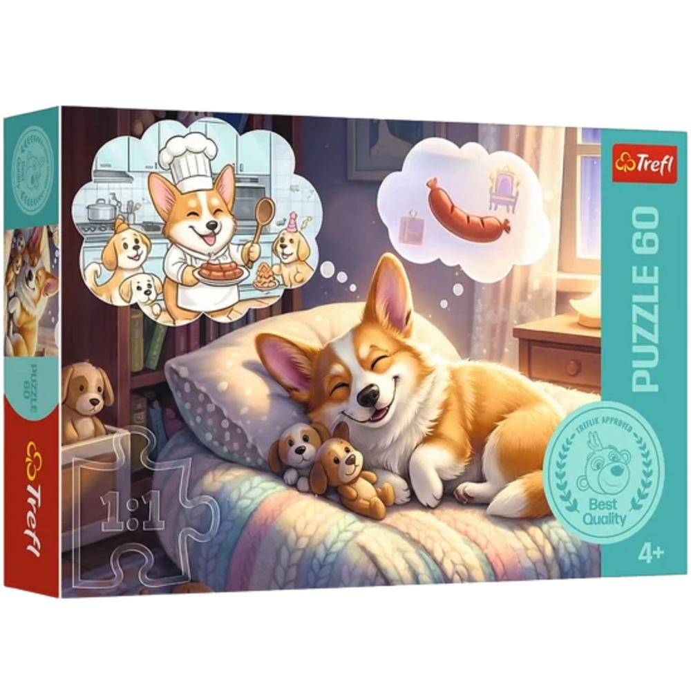 Trefl Puzzle Puzzle - 60 – Corgi im Traumland – Trefl 17434