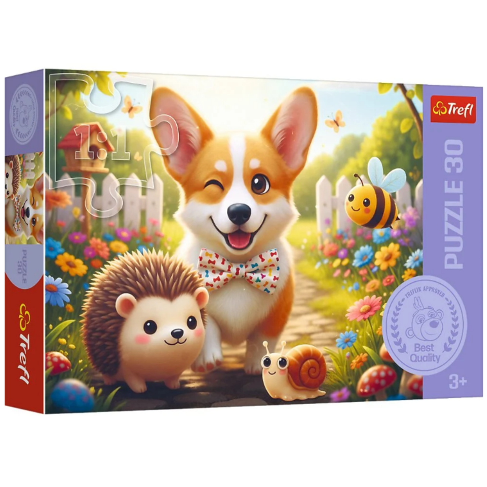 Trefl Puzzle Puzzle - 30– Ein Tag mit Corgi – Trefl 18347