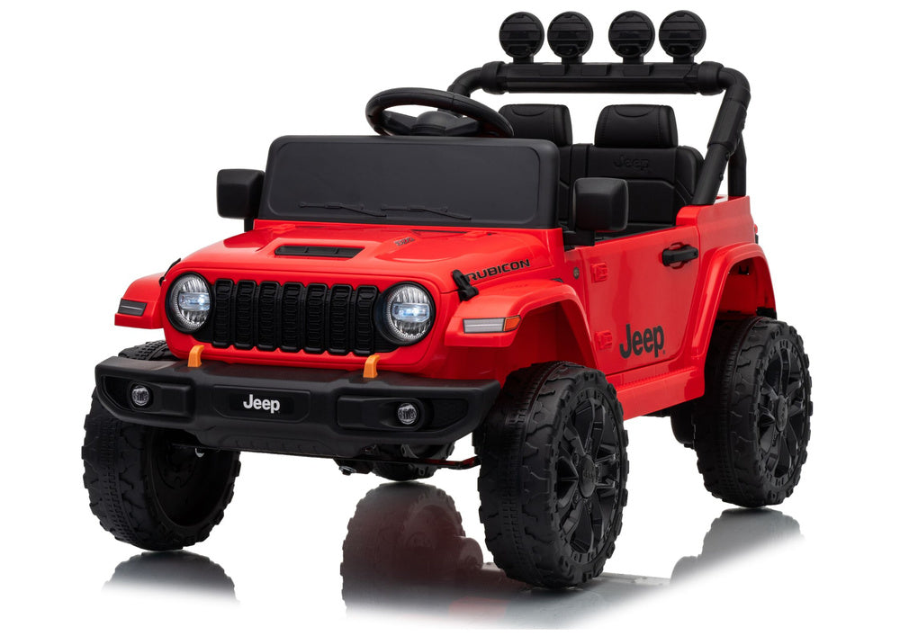 LEAN CARS Jeep Rubicon DK-JWR558 24V Rotes batteriebetriebenes Fahrzeug – Produktabbildung 2