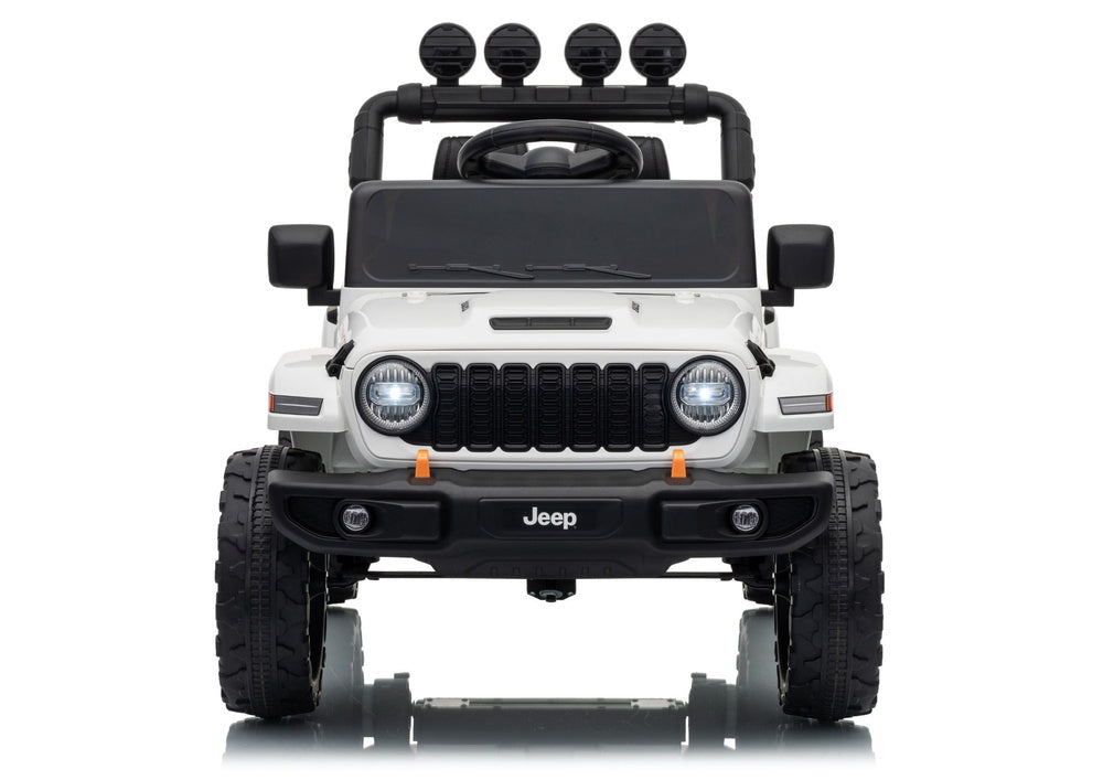 LEAN CARS Jeep Rubicon DK-JWR558 24V Weißes batteriebetriebenes Fahrzeug – Produktabbildung 2