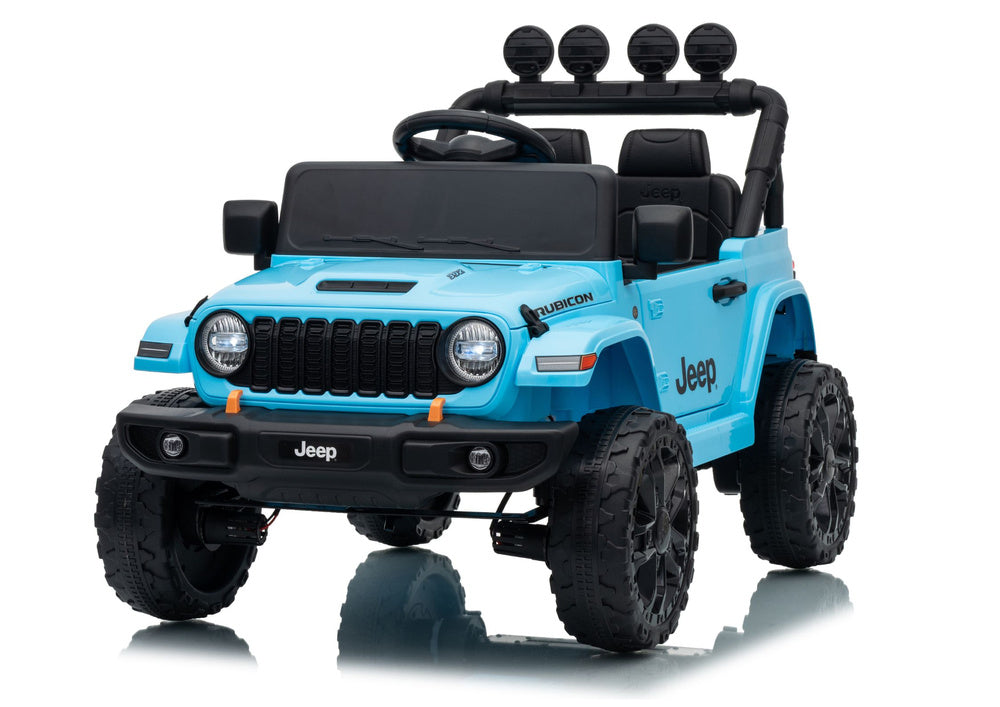 LEAN CARS Jeep Rubicon DK-JWR558 24V Hellblaues batteriebetriebenes Fahrzeug – Produktabbildung 2