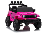 LEAN CARS Jeep Rubicon DK-JWR558 24V Pinkes batteriebetriebenes Fahrzeug