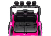 LEAN CARS Jeep Rubicon DK-JWR558 24V Pinkes batteriebetriebenes Fahrzeug – Produktabbildung 10