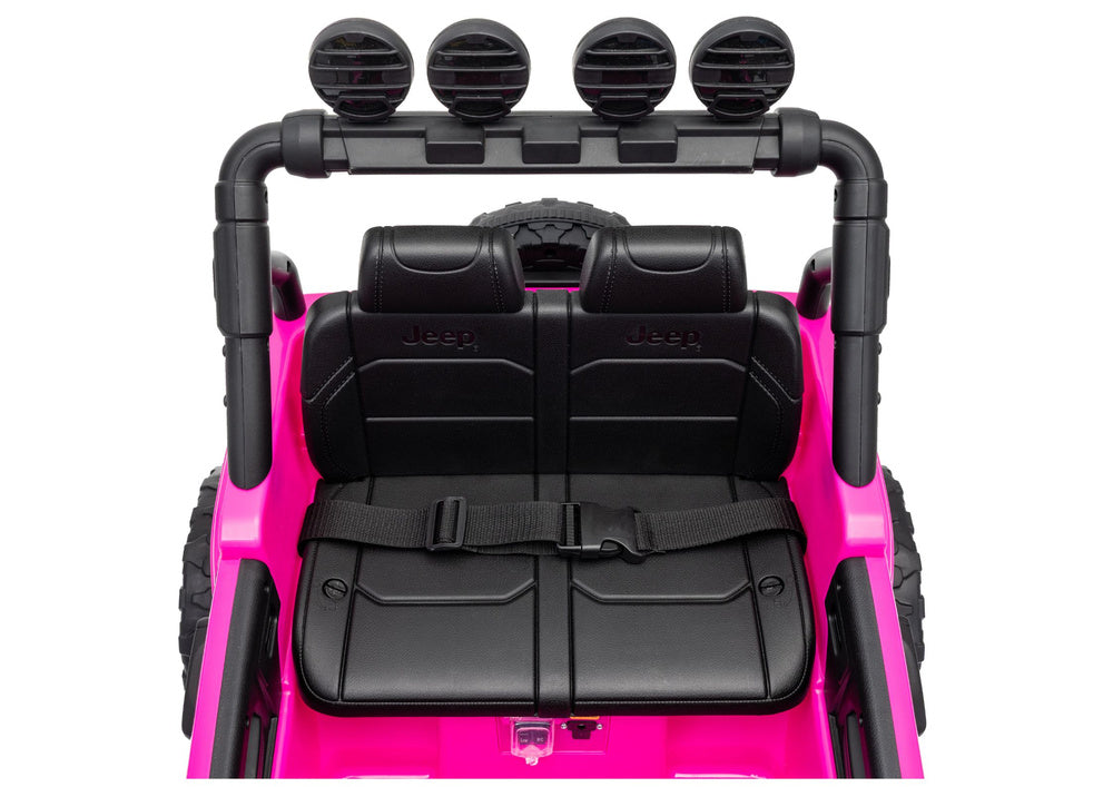 LEAN CARS Jeep Rubicon DK-JWR558 24V Pinkes batteriebetriebenes Fahrzeug – Produktabbildung 10