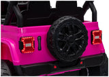 LEAN CARS Jeep Rubicon DK-JWR558 24V Pinkes batteriebetriebenes Fahrzeug – Produktabbildung 14
