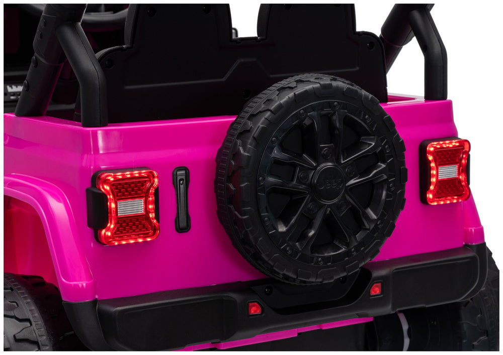 LEAN CARS Jeep Rubicon DK-JWR558 24V Pinkes batteriebetriebenes Fahrzeug – Produktabbildung 14